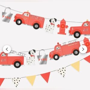 Fire Truck and Dalmatian Garland